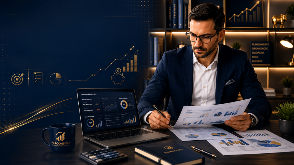 Aprenda como organizar sua vida financeira em 30 dias com um método simples para eliminar dívidas, controlar gastos e construir patrimônio.